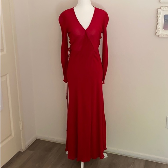 Reformation Dresses & Skirts - Stunning Red Wrap dress by Reformation